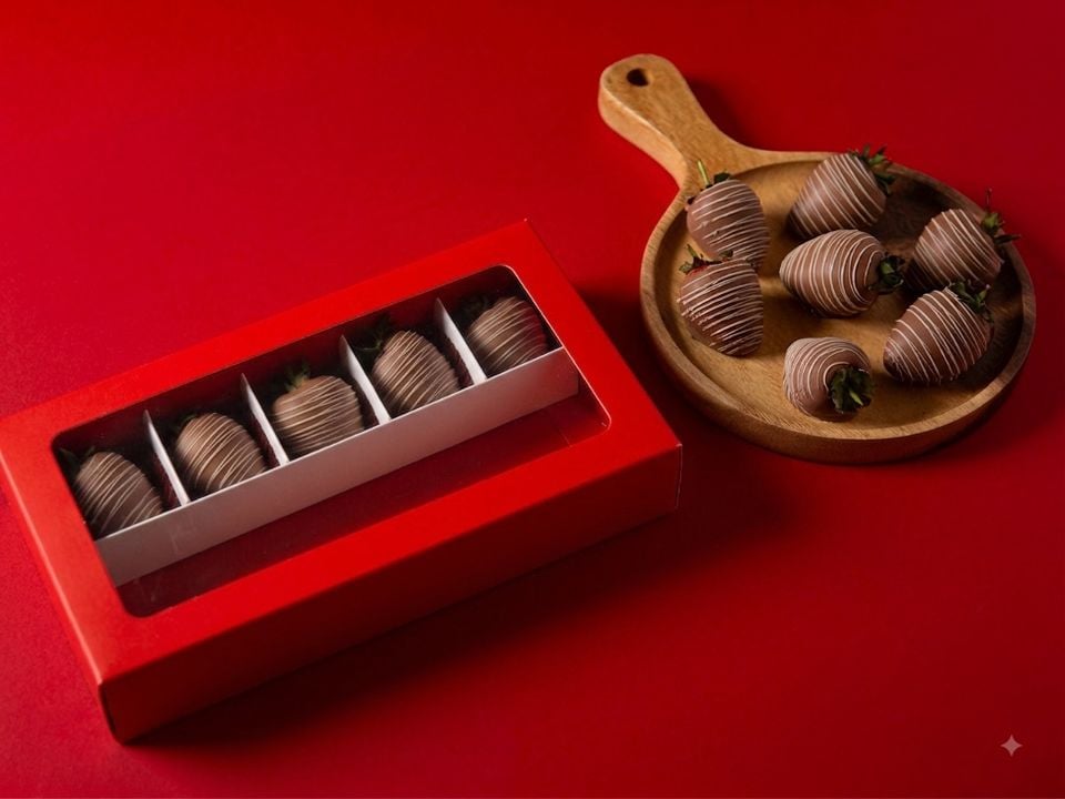 5 Pieces Strawberry Chocolate